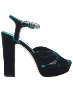 Джимми Чу Хелоиза 120 Сандалии на платформе, зеленый Jimmy choo