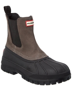 Охотничьи кожаные резиновые сапоги, черный Hunter