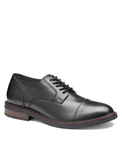 Джонстон энд Мерфи Лэнгстон оксфорды с перфорацией, черный Johnston & murphy