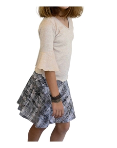 Топы для подростков в бежевом цвете, осенняя коллекция Area code 407