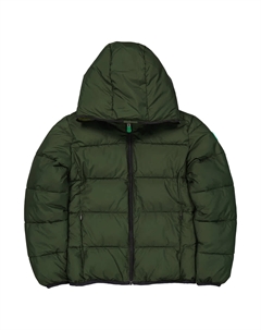 Спасай утку Детская сосновая зеленая Том Реверсивная куртка с капюшоном Save the duck