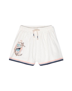 Alight Полоски по краю Хлопковые Шорты, белый Zimmermann