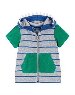 Энди и Эван Терри Застегивающийся худи Накидка, серый Andy & evan