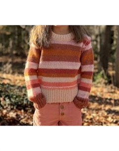 Донна полосатый свитер в коралловом цвете Vignette