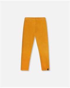 Сверхмягкие ребристые леггинсы золотисто-желтого цвета Deux par deux