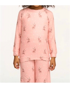 Детский розовый свитер с оленями для девочек Chaser