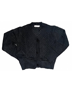 Вязаный кардиган в черном цвете Stoopher & boots