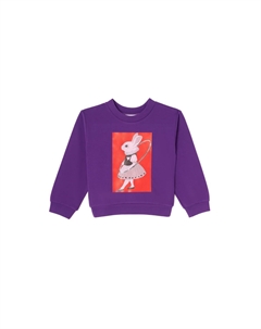 Фиолетовый свитер с кроликом для девочек Sasha+z