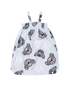 Kids Платье-сарафан Thomas Bear из хлопка, бледно-голубой Burberry