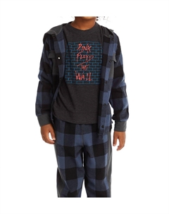 Мальчиковая клетчатая рубашка на пуговицах в разноцветном исполнении, мультиколор/красный Chaser