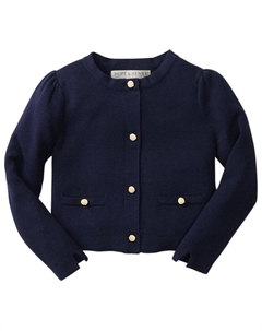 Кардиган Milano с вышивкой, темно-синий Hope & henry