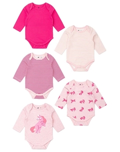 Комплект из 5 боди, розовый Monica + andy