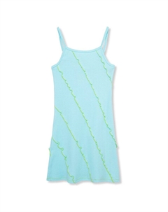 Трикотажное платье-майка с рубчиком, синий Truce