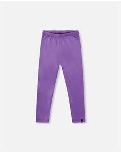 Блестящие эластичные леггинсы фиолетовые Deux par deux