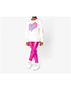 Девчачьи металлизированные леггинсы фуксия Appaman