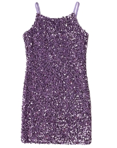 Детское праздничное платье New York с пайетками в фиолетовом цвете Mia