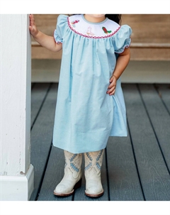 Платье Helen в праздничных сапожках со сборкой, Holiday Boots Smocked Ruth and ralph