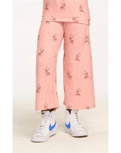 Детские розовые широкие штаны с оленями Chaser