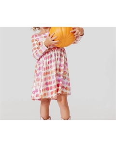 Платье Lame Steph для девочек в тыквах, Pumpkins Pink chicken