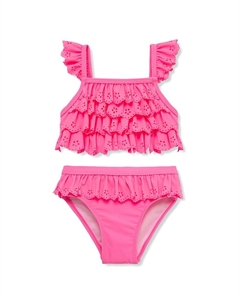 Купальник Eyelet 2 шт, розовый Flapdoodles