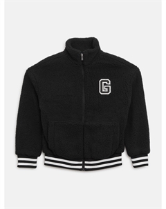 Фальшивомеховая бейсбольная куртка, черный Guess factory