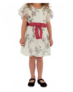 Белое платье с тюлем и розой Sasha+z