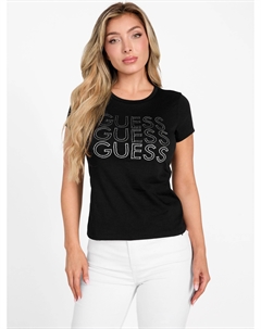 Футболка Liberty с логотипом, черный Guess factory