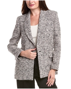 Жакет из смесовой шерсти, розовый Maje