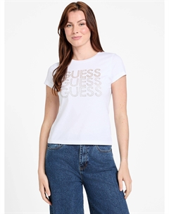 Футболка Liberty с логотипом, белый Guess factory