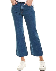 Широкие укороченные джинсы с эффектом потертости в синем цвете Rag & bone