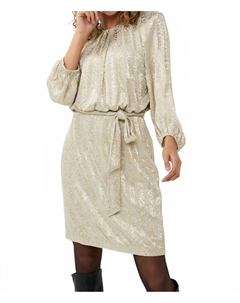 Золотое платье с леопардовым принтом Foil Esqualo