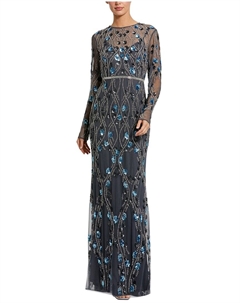 Макси-платье, серый Mac duggal