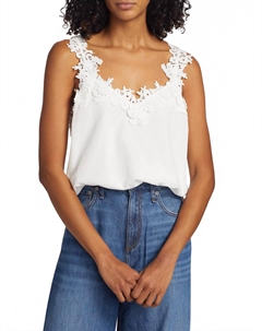 Топ Chels Cami белого цвета Cami nyc