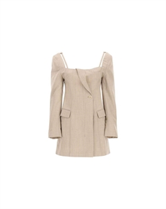 Платье с длинными рукавами, светло-коричневый Jacquemus