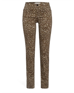 Женские джинсы с принтом Shakira в оливковом цвете Brax