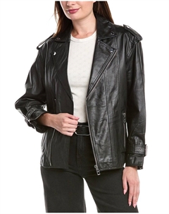 Кожаная куртка, черный Maje