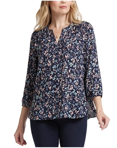 Блузка со складками, мультиколор Nydj