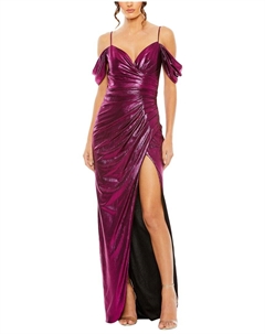 Платье с запахом, фуксия Mac duggal