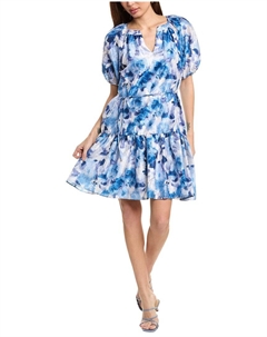 Платье-сарафан из креповой тафты, синий Julia jordan