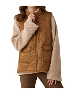 Легкая двусторонняя жилетка в золотом цвете Charlie paige