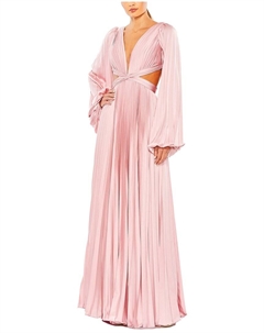 Платье с вырезами силуэта А-силуэт, розовый Mac duggal