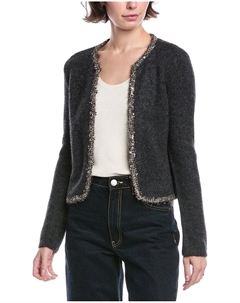 Кардиган Davies из шерсти и альпаки, черный Rag & bone