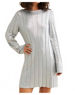 Платье Paloma вязаное светло-серое, светло-серый 4th & reckless