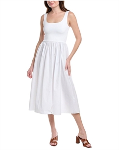 Платье с объемным кроем, белый Theory