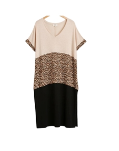 Женское платье с анималистичным принтом в черном цвете Umgee