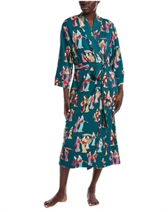 Уютный вязаный халат, зеленый N natori