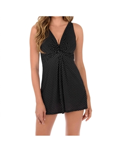 Купальник Pin Point Marais Knot Front в черно-белом цвете Miraclesuit
