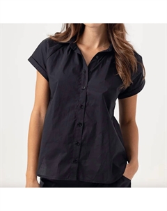 Белла рубашка на пуговицах в черном цвете Sundays