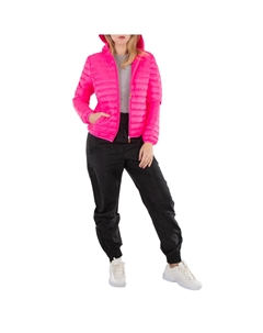 Женская куртка Fluo Pink Kyla утепленная с капюшоном Save the duck