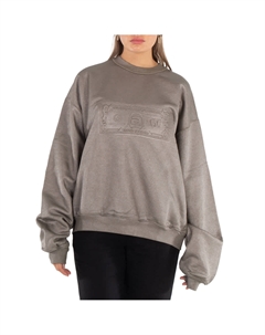 Александр Ван свитшот с тиснением в виде долларовой купюры, металлик Alexander wang